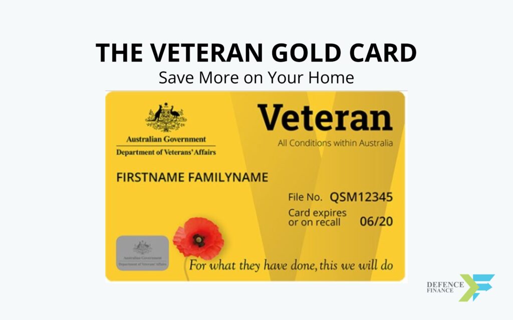 Image of the Australian Veteran Gold Card, symbolizing the DVA Gold Card benefits for veterans, offering access to savings on home loans and various other services